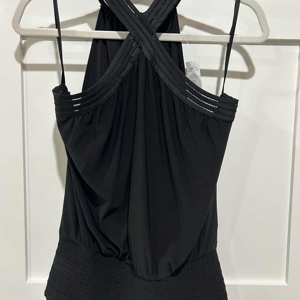 WHBM Cross Front Matte Jersey Halter.  Size Small.  New with Tags - Picture 4 of 10